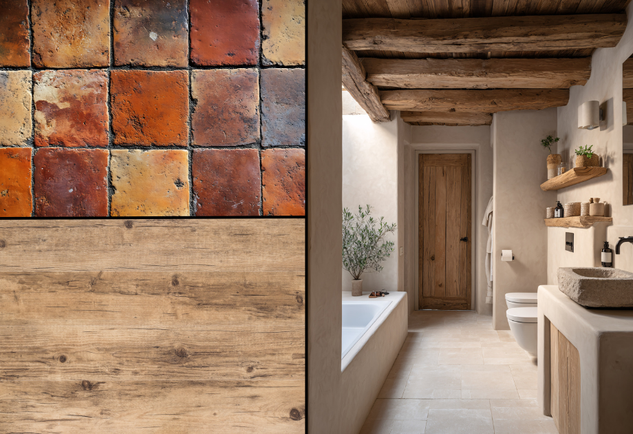 Textured floors for personality